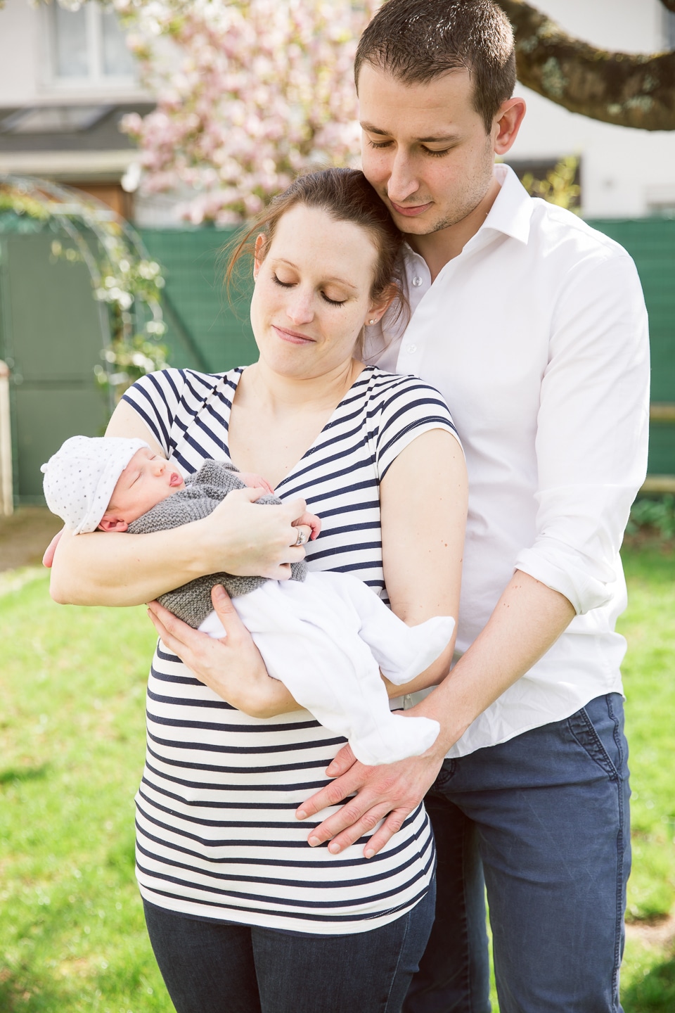 photographies d'un couple avec son bébé