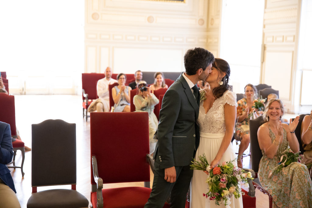 photo d'un mariage à la mairie de Tours